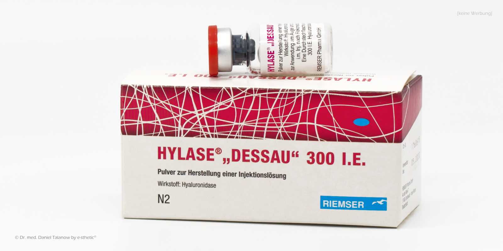 In der Medizin kann Hylase bei einer komplikationsbehafteten Behandlung mit Hyaluronsäure wie z.B. einer Thrombose oder Kompression von Gefäßen angewendet werden