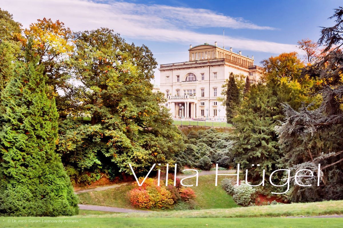 Die Villa Hügel im Süden der Stadt Essen