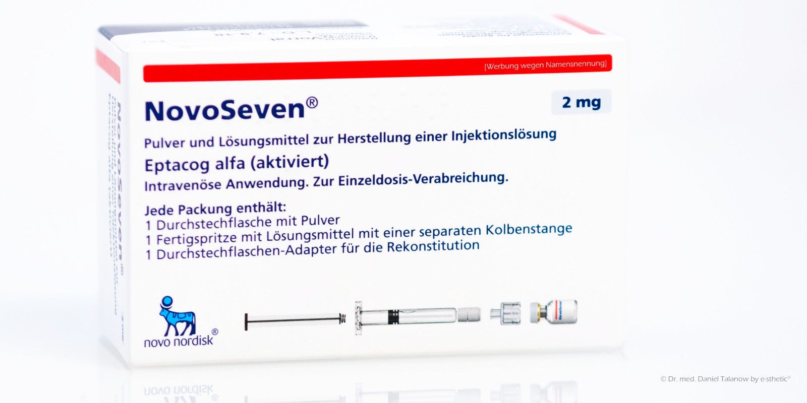 Dieses Medikament wird aktuell zur Behandlung und Prophylaxe von Blutungen bei chirurgischen Eingriffen angewendet, wenn ein angeborener Faktor VII Mangel oder eine Thrombasthenie Glanzmann (u.a.) vorliegt